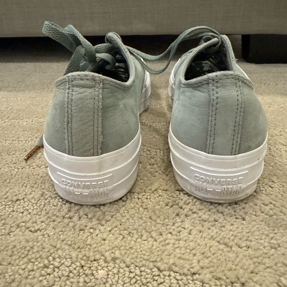 Converse Low Top Sneakers | Sage Green w/ Rose Gold Eyelets - Picture 4 of 4